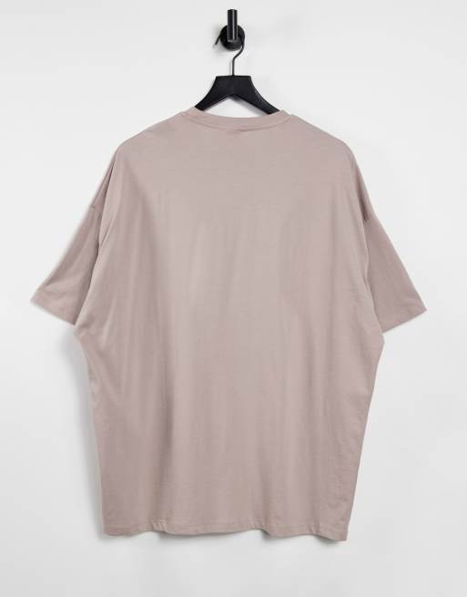 Camiseta extragrande beis de ASOS DESIGN, 2 de 4