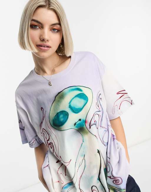 Camiseta tie dye discount alien