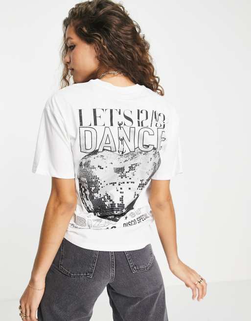 Camiseta extragrande con estampado gráfico 