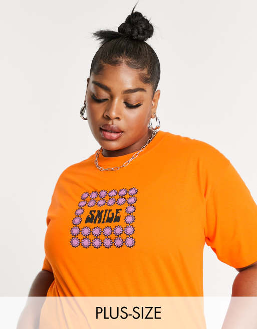 Camiseta extragrande con estampado gráfico 