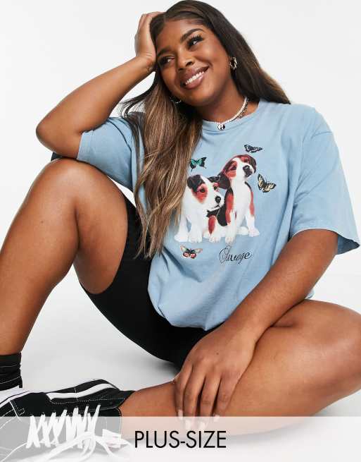 Camiseta extragrande con estampado Savage de New Girl Order Curve