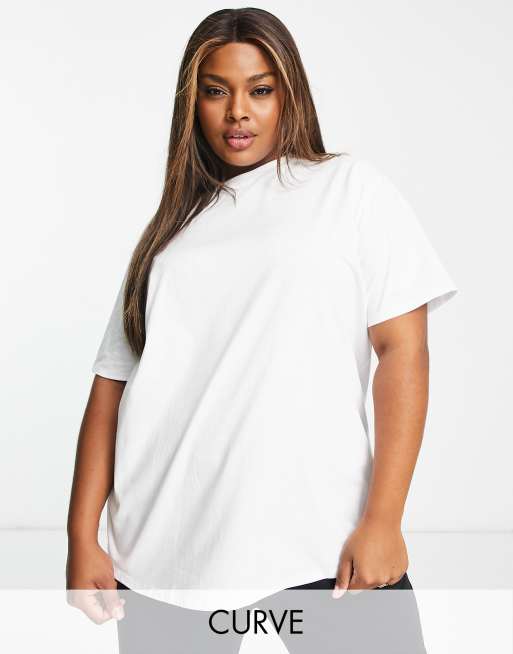 Camiseta extragrande con logo de algodón de secado rápido Icon de ASOS 4505 Curve