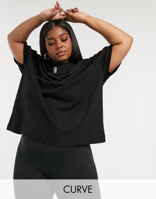 Camiseta extragrande de algodón con icono de ASOS 4505 Curve 