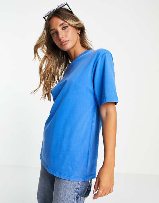 Camiseta extragrande en azul de ASOS DESIGN