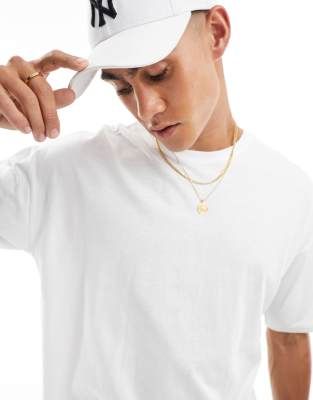 Camiseta extragrande en blanco de New Look