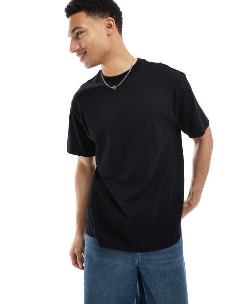 Camiseta extragrande negra de Weekday - view 1