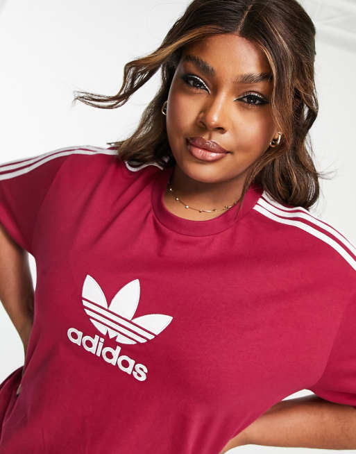 Camiseta granate Centre Stage de adidas Originals Plus |