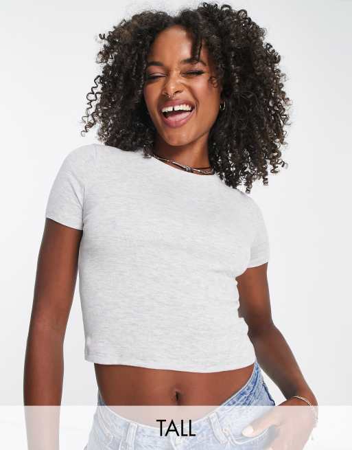 Camiseta gris básica de Topshop Tall