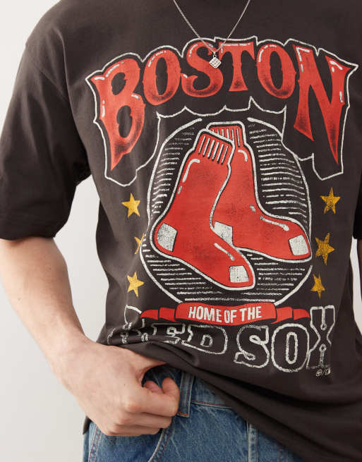 Camiseta gris carbón con estampado gráfico de los Boston Red Sox de 47 Brand , 2 de 4