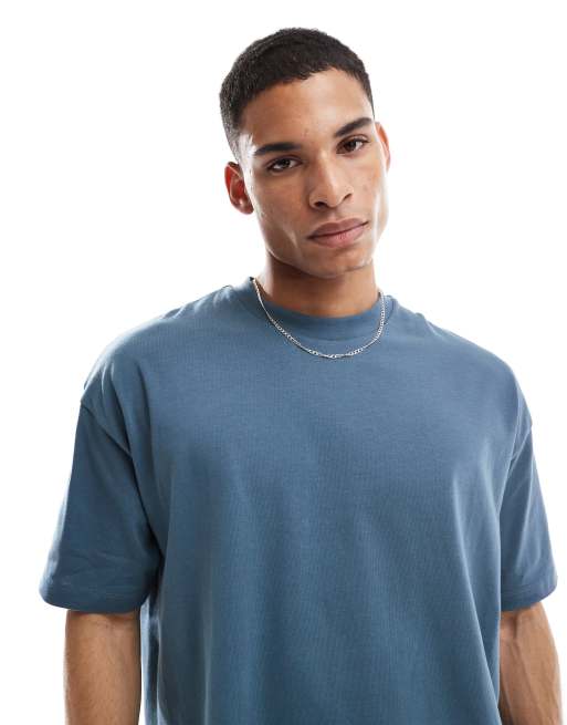 Camiseta gris carbón extragrande de tejido grueso de ASOS DESIGN  , 3 de 4