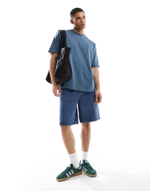 Camiseta gris carbón extragrande de tejido grueso de ASOS DESIGN  , 4 de 4