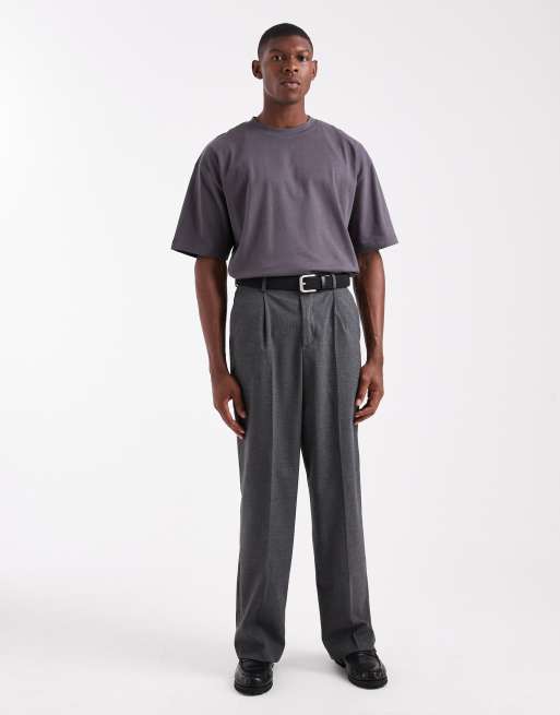 Camiseta gris carbón extragrande de tejido grueso de ASOS DESIGN   , 2 de 5
