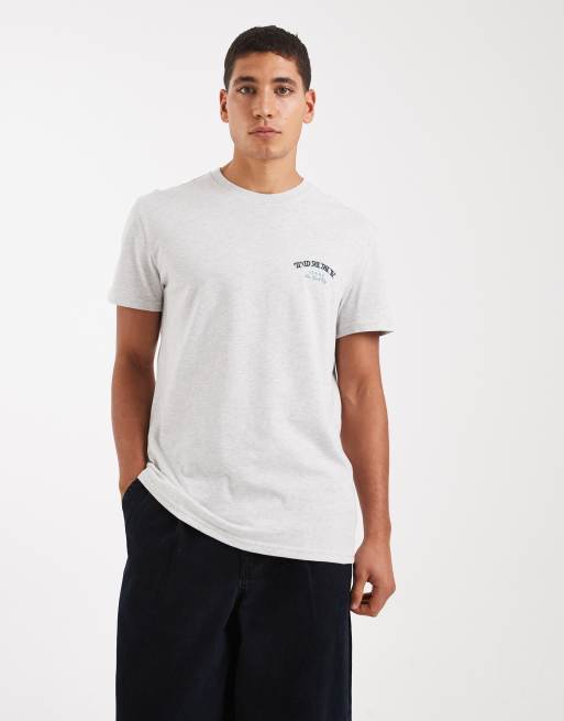 Camiseta gris claro con logo apilado Dollar de Tommy Jeans, 2 de 5