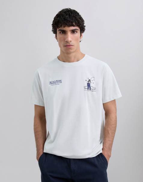Camiseta gris claro Fishing de Scalpers - view 1