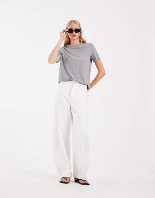 Camiseta gris claro jaspeado de Vero Moda, 2 de 4