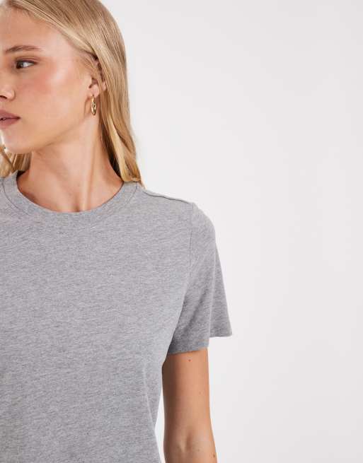 Camiseta gris claro jaspeado de Vero Moda, 3 de 4