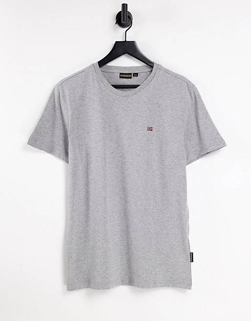 Hombre Tops | Camiseta gris claro Salis de Napapijri - ZP31105
