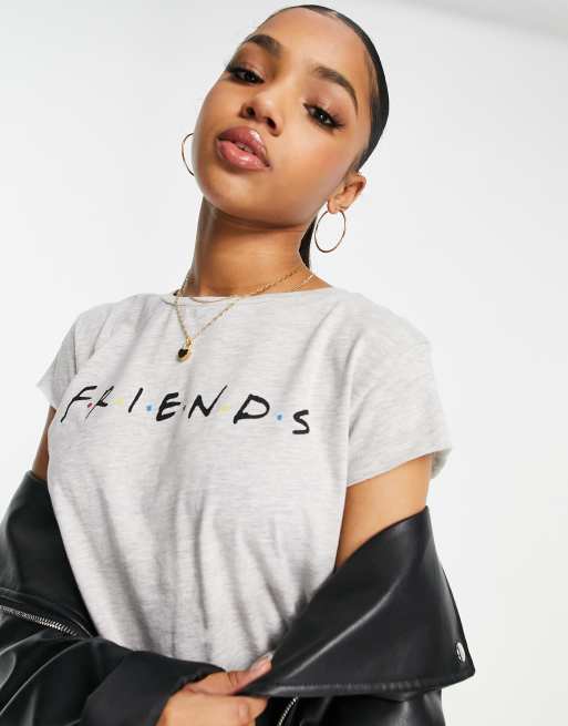 Camiseta gris con diseño de <em>Friends</em> de NA-KD