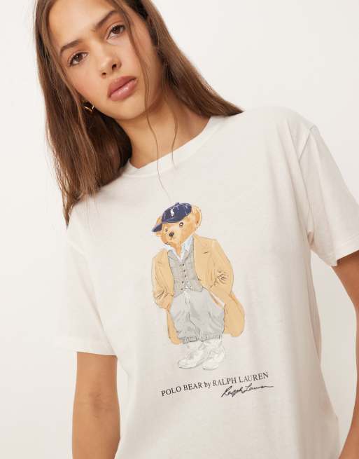 Camiseta gris con estampado de Polo Bear de Polo Ralph Lauren, 2 de 4