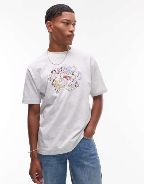 Camiseta gris con estampado gráfico Athletics de New Balance - view 1