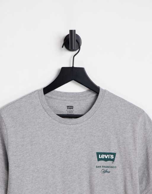 Camiseta gris con estampado grafico de Levi s ASOS