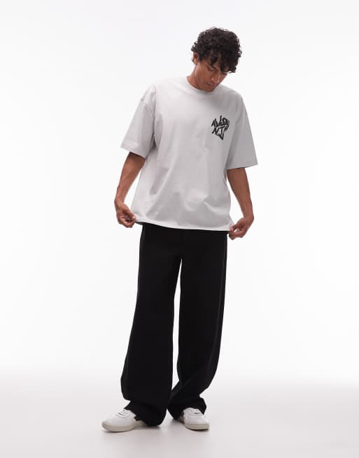 Camiseta gris con estampado gráfico de logo en la espalda Orlando AllSaints, 2 de 5