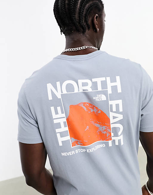 Camiseta gris con estampado trasero fotográfico Half Dome Photo exclusiva  en ASOS de The North Face