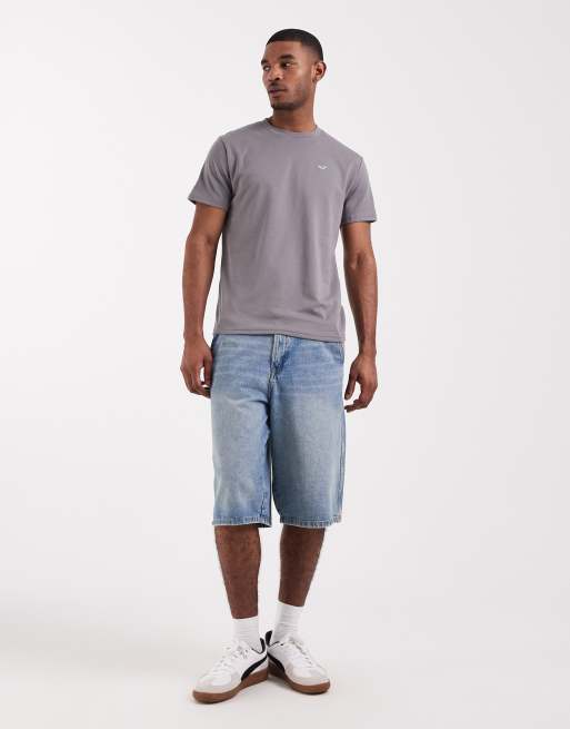 Camiseta gris con logo Everyday Icon de Hollister, 3 de 5