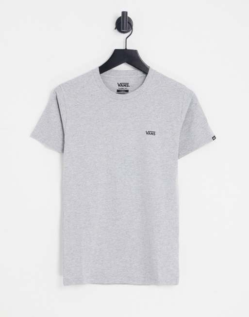 Camiseta gris con logo peque o de Vans ASOS