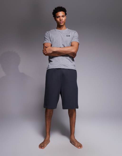 Camiseta gris con logo Train Core de Armani EA7, 2 de 5