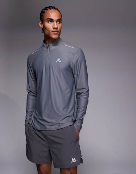 Camiseta gris con media cremallera Charge 2.0 de Montirex - view 1