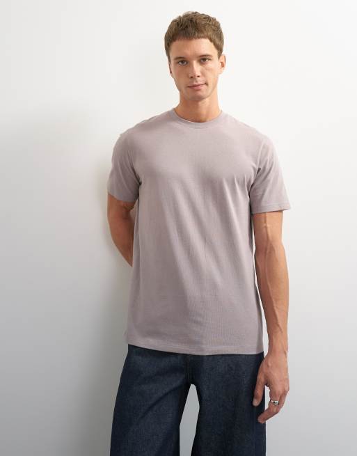 Camiseta gris de corte clásico de Topman, 5 de 7