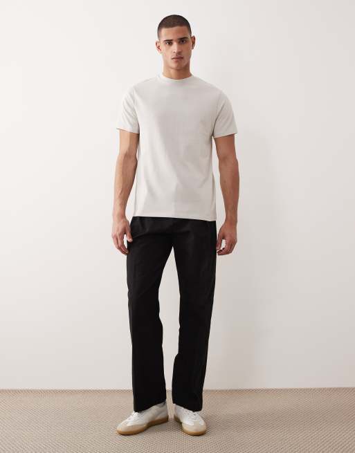 Camiseta gris de corte estándar de tejido grueso de ASOS DESIGN, 2 de 5