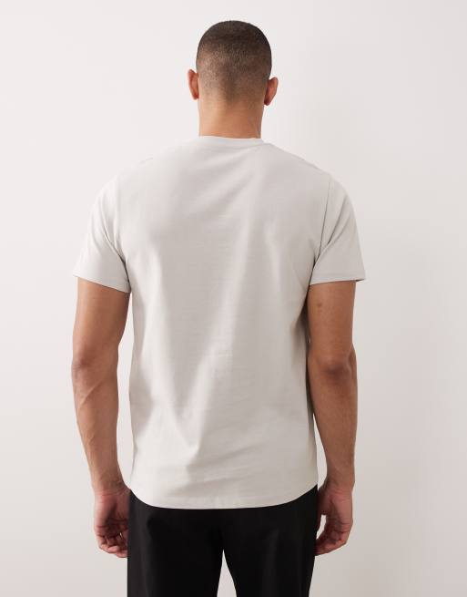 Camiseta gris de corte estándar de tejido grueso de ASOS DESIGN, 3 de 5