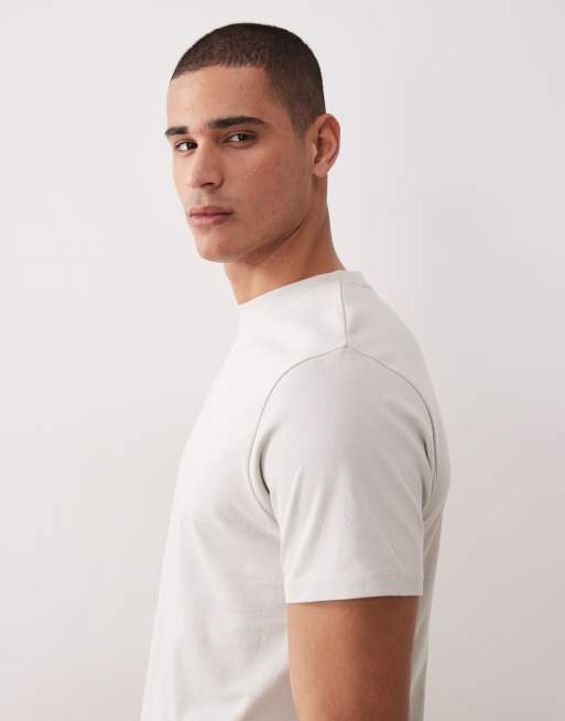 Camiseta gris de corte estándar de tejido grueso de ASOS DESIGN, 4 de 5