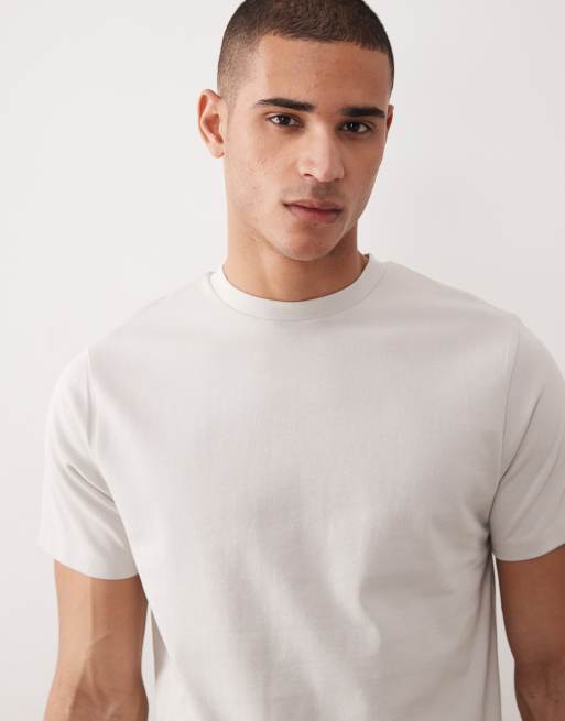Camiseta gris de corte estándar de tejido grueso de ASOS DESIGN, 5 de 5