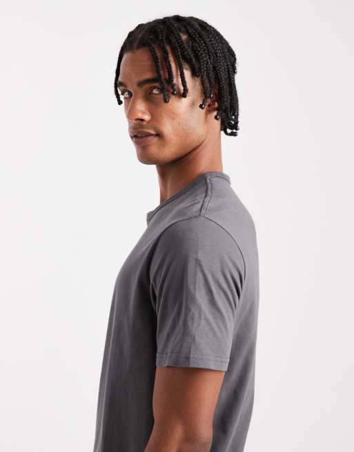 Camiseta gris de corte slim de Jack & Jones, 4 de 5