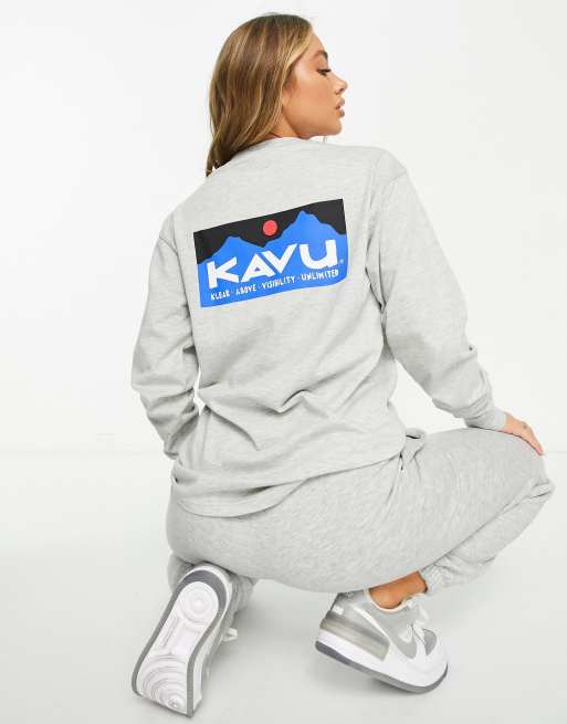 Camiseta gris de manga larga Klear Above de Kavu 