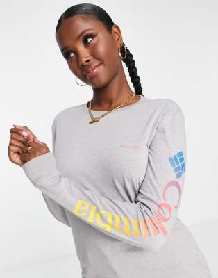 Camisa Columbia Mujer Camiseta Manga Larga Columbia North Cascades - Algodón Suave Para Mujer Prendas Tallas Extendidas