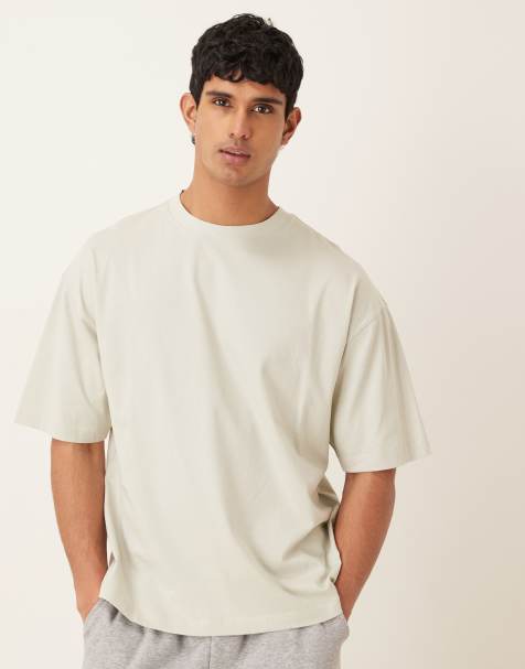 Camiseta gris extragrande básica de ASOS DESIGN - view 1