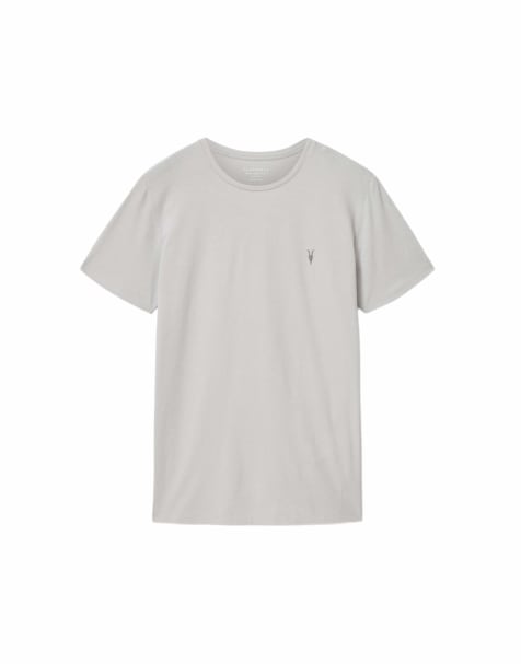 Camiseta gris guijarro de manga corta con cuello redondo Tonic de AllSaints - view 1