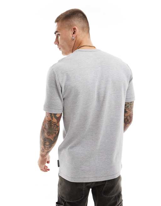 Camiseta gris jaspeado clásica con bolsillo de French Connection, 2 de 4