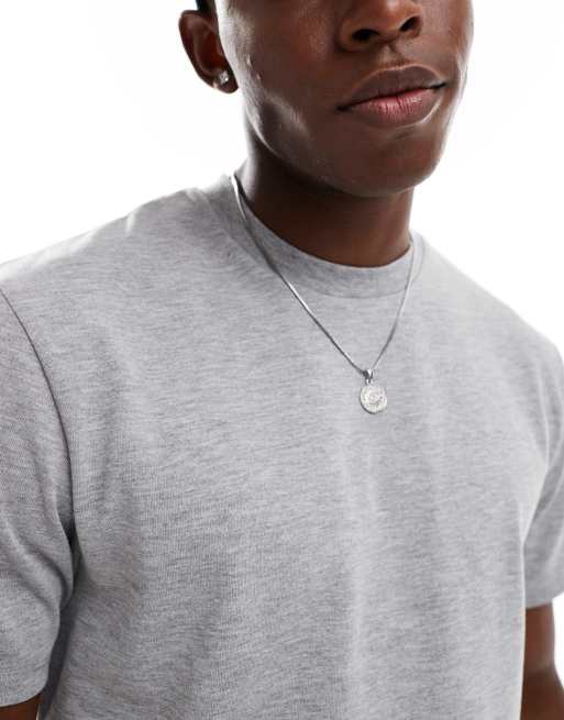 Camiseta gris jaspeado de corte cuadrado de tejido grueso de ASOS DESIGN  , 4 de 4