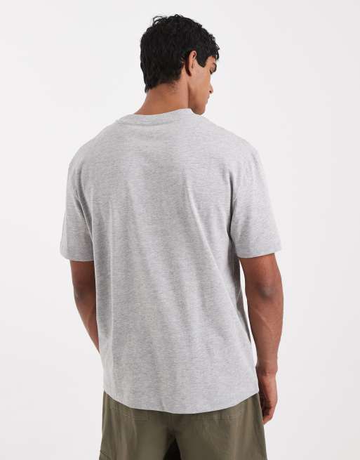 Camiseta gris jaspeado de corte cuadrado extragrande de tejido grueso de ASOS DESIGN, 3 de 5