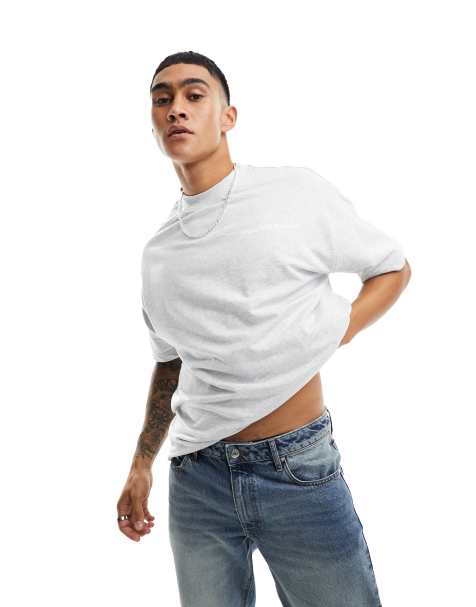 Camiseta gris lavado con logo de The Couture Club - view 1