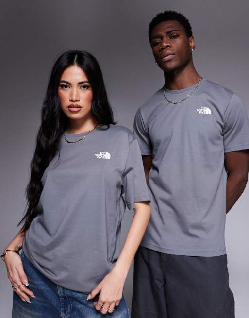 Camiseta gris oscuro con estampado del logo en la espalda NSE Box de The North Face, 2 de 4
