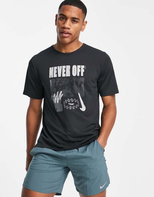 Camiseta gris Wild Run Graphic de Nike Running ASOS