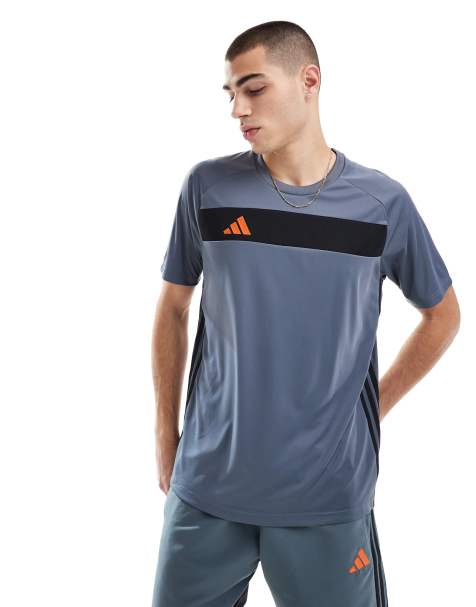 Camiseta gris y negra básica Tiro Essentials de adidas Football - view 1
