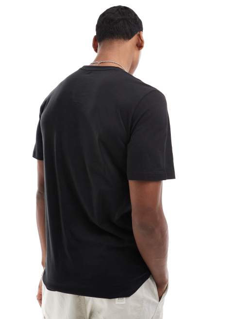 Camiseta larga negra con bajo redondeado y bolsillo de Jack & Jones Essentials, 4 de 4
