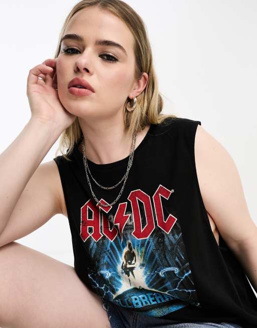 Camiseta ac dc tacones hot sale